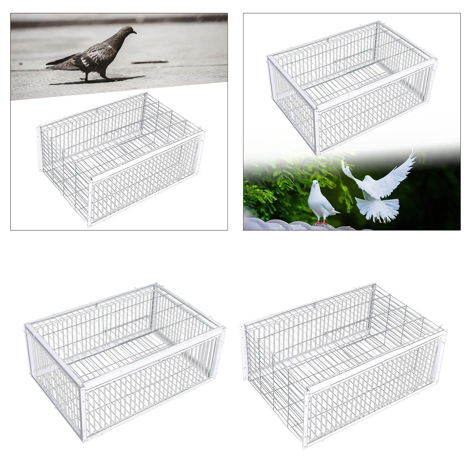 Pigeon Trap Cage Bird Supplies Pigeon Coop Bird Cage for Racing Pigeons Farms Garages Meat Pigeons Gardens 15.75\