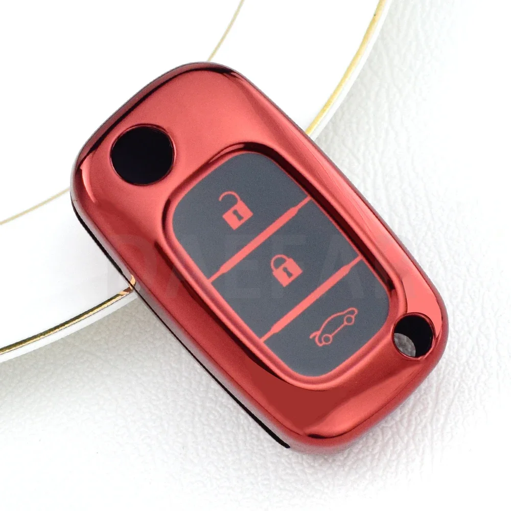 TPU 3 ButtonsKey Case Cover for LADA Vesta Granta XRay Kalina Priora Sedan Sport for Renault Fluence Clio Megane for Mercedes