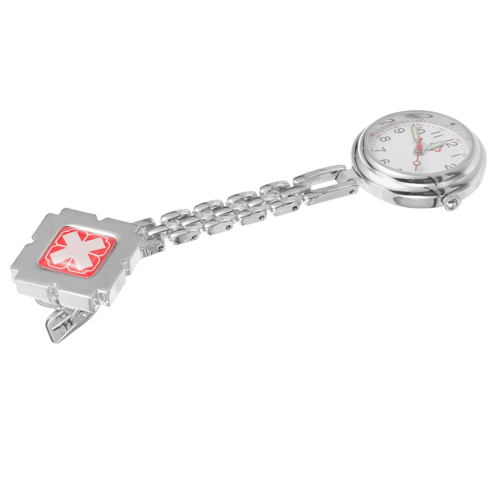 

Nurse Watch Clip on Metal Badge Reel Digital Lapel Watches for Nurses Students Doctors Durable Alloy Accurate Timing Hospital