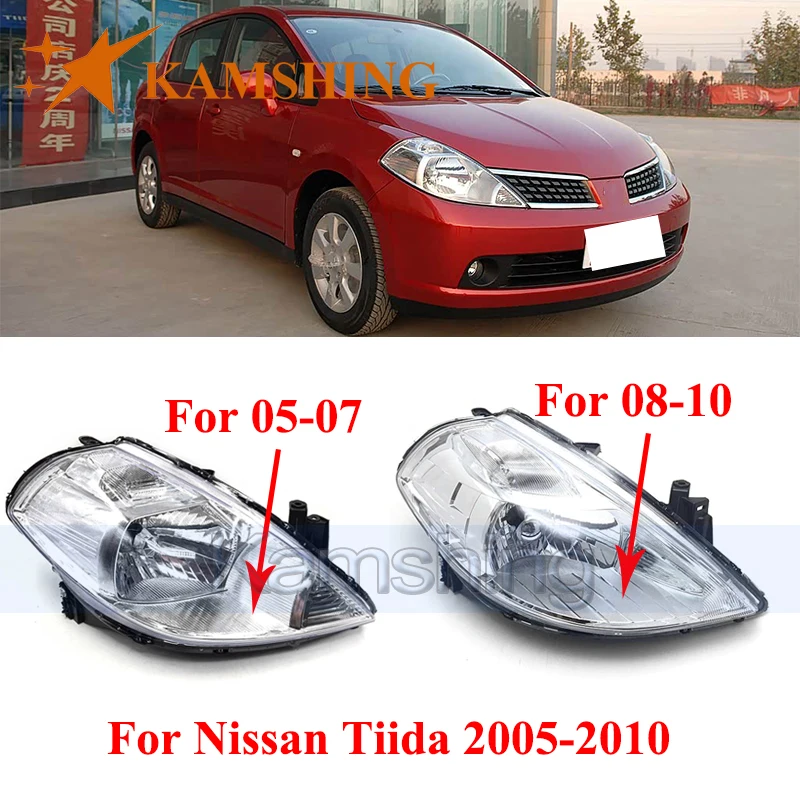 

Фара переднего бампера CAPQX для Nissan Tiida 2005-2010 Фара головного света