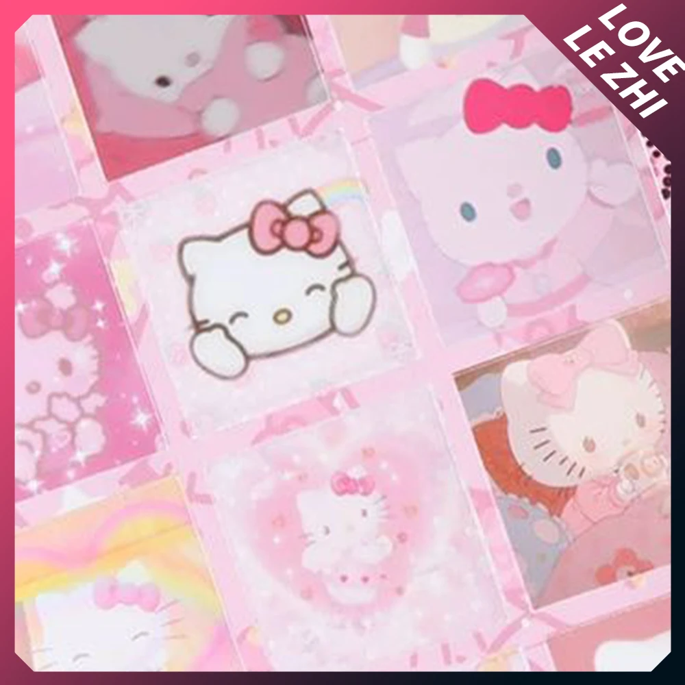 Sanrio Olá Kitty Cute 3D Retro Adesivos, DIY Mão Conta Decalque, Personagem Adesivo, Telefone, Motocicleta, Laptop, Mala