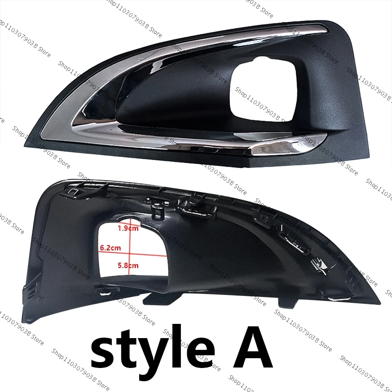 Front Bumper Fog Light Cover Grille 9817136777 For Peugeot 3008 P84 2016 2017 2018 2019 1806095X Fog Lamp Grilles Trim Frame