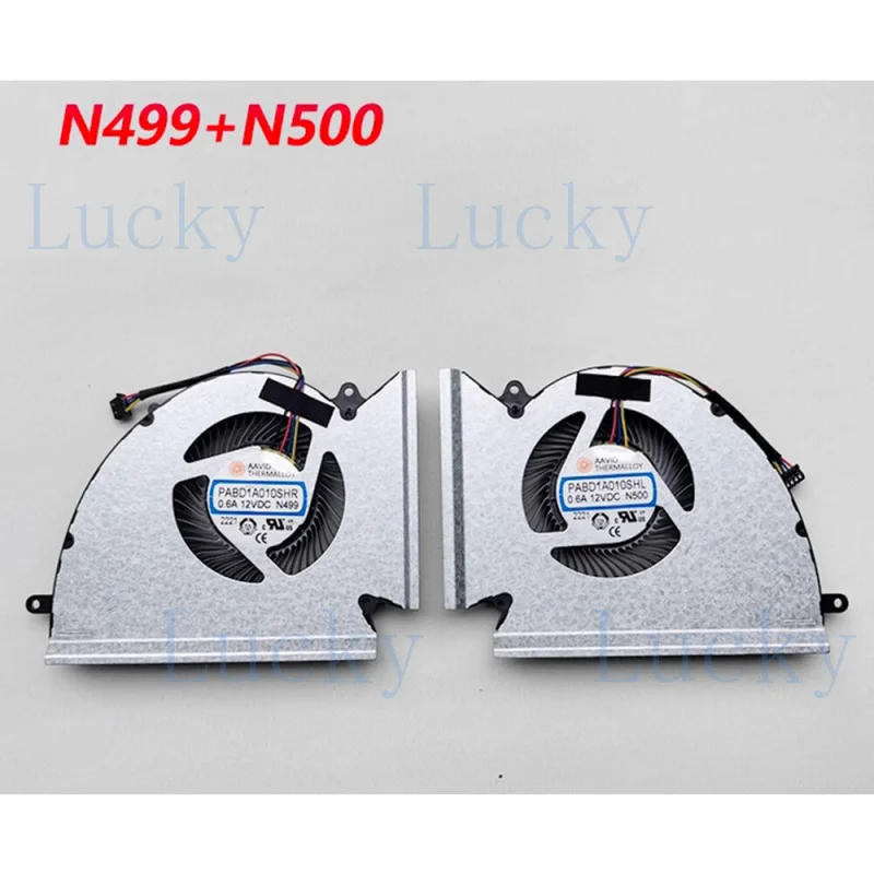 

f For MSI 17K5 GE77 GL77 PABD1A010SHR N499 N500 Laptop CPU GPU Cooling Fan DC 12V