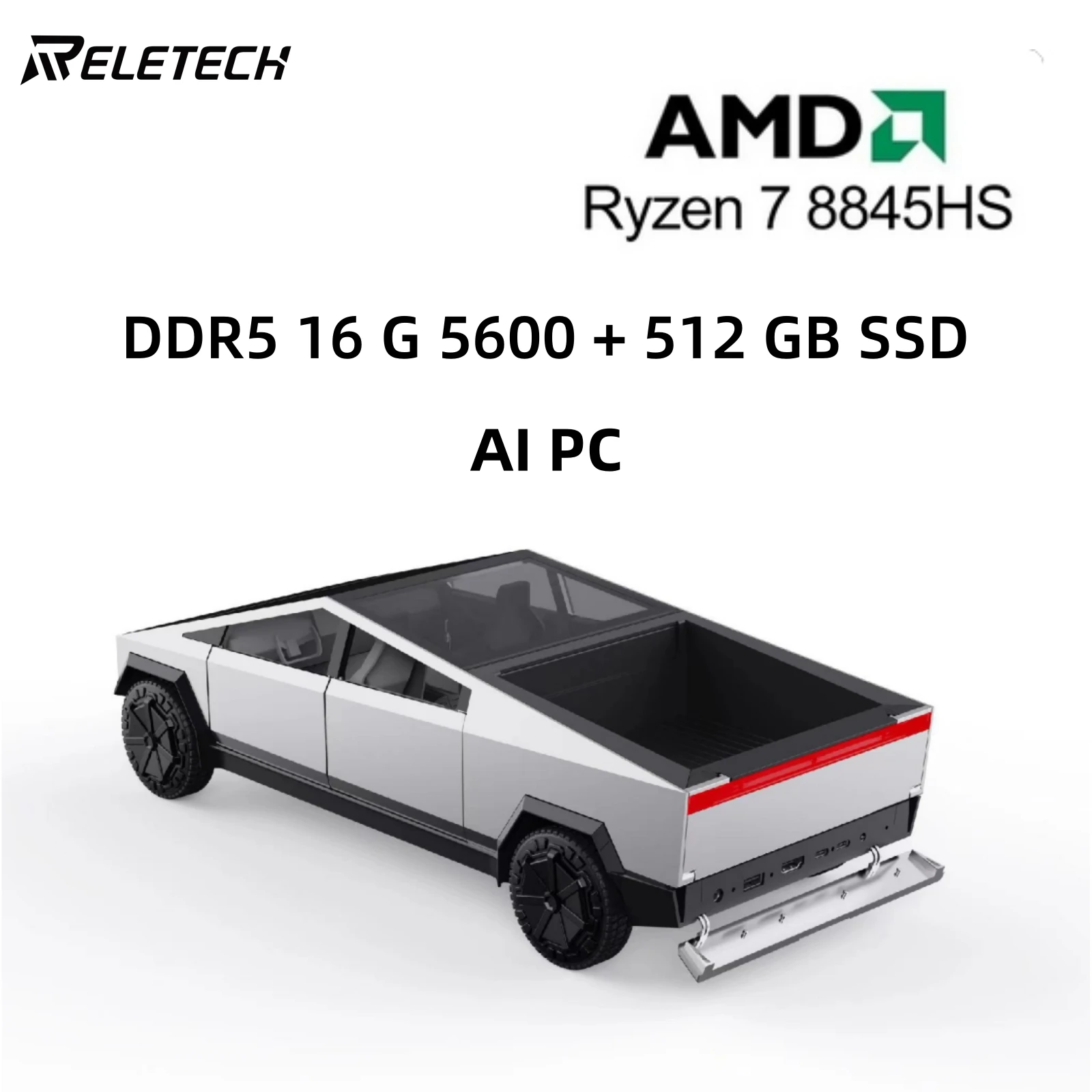 Reletech-Mini PC AMD RYZEN 7 8845 HS DDR5 16/32GB PCIe3.0 M.2 SSD WIFI 6 BT5.2, ordenador de escritorio para juegos, nueva generación