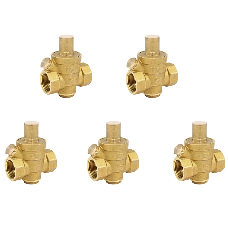 

5X Dn20 3/4 Inch Adjustable Water Pressure Reducing Regulator Valve 1.6Mpa Water Pressure Reducing Valve