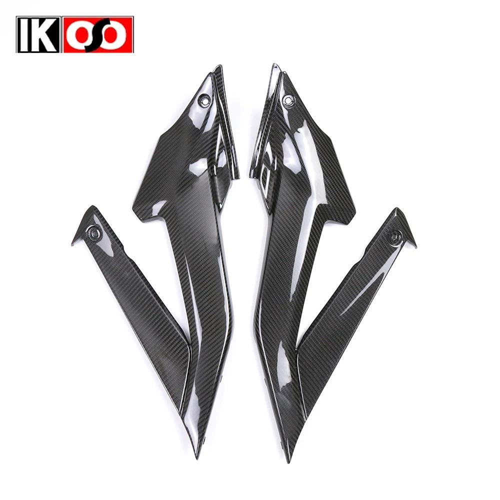 For Yamaha R3 2022 2023 2024 Motorcycle Accessories 3K Full Dry Carbon Fiber Seat Lower Side Panel Protective Shell Fairing Kit