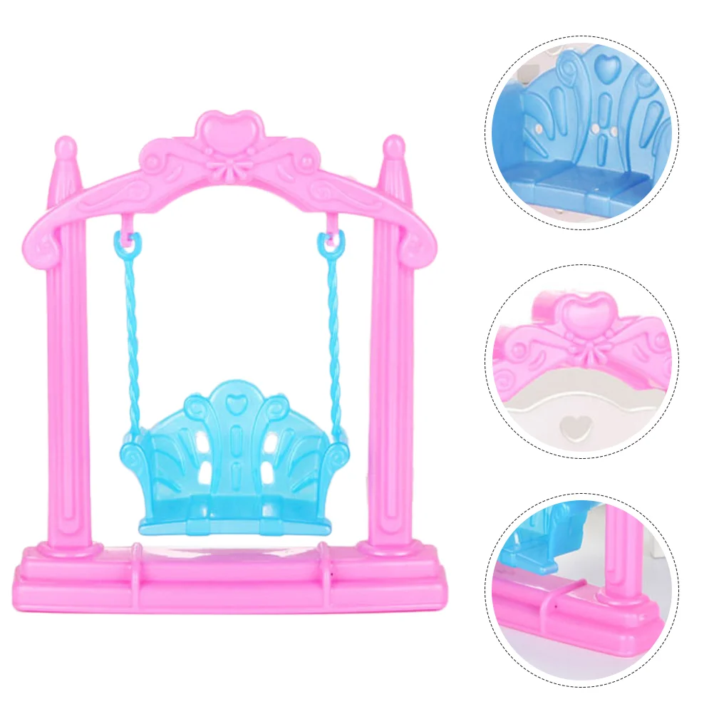 Simulation Mini Swing House Accessories Toy Room Miniature Model Plastic Crafts Ornaments