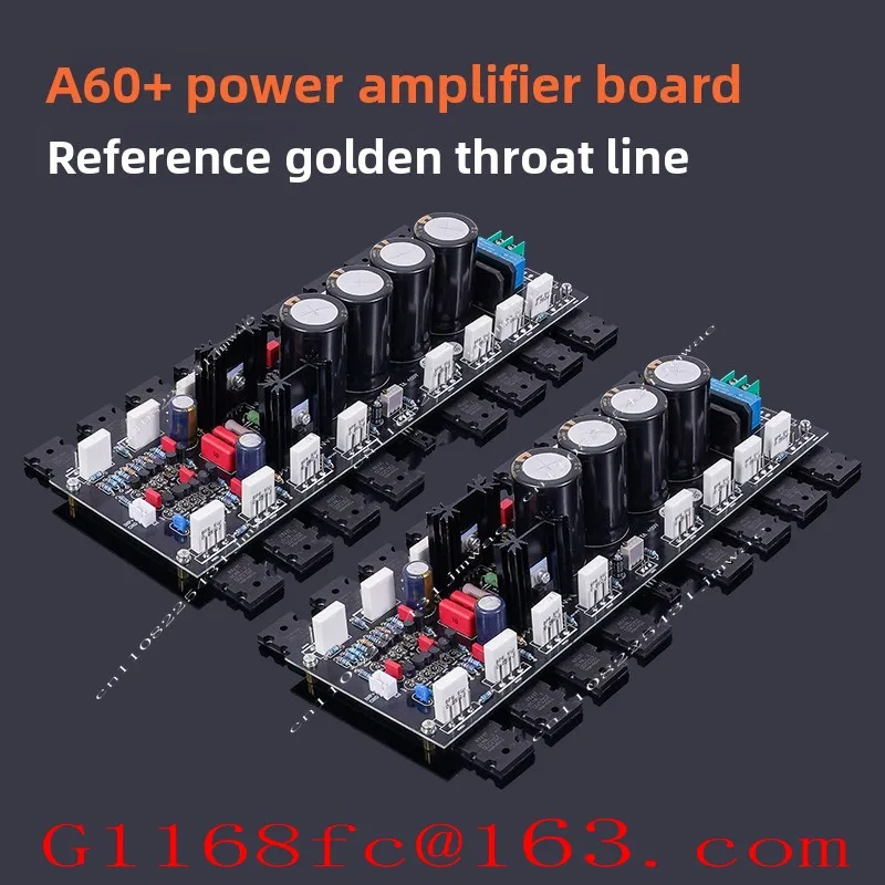 A60 + Reference Golden Throat A60 Current Feedback 8 Parallel Amplifier Board Kit, Dual Channel HIFI Amplifier Board
