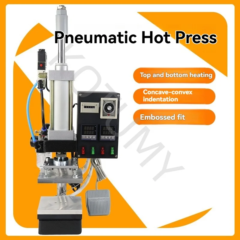 220V Pneumatic Hot Stamping Machine PVC, Leather Embossing Fabric Embossing,  Embossing Equipment