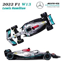 Bburago 1:43 2022 F1 Mercedes-AMG Team W13 #44 Hamilton #63 Russell Alloy Luxury Vehicle Diecast Cars Model Toy