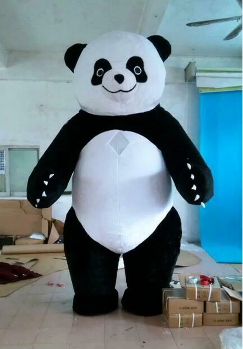 Nadmuchiwane Panda niedźwiedź kostium maskotka garnitury na imprezę Cosplay gra ubranie sukienka reklama karnawał boże narodzenie wielkanoc