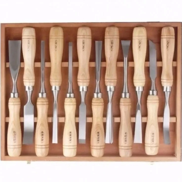 12pcs Woodworking Tools Chisel Set Wood Chisel Tool Set Turning Tools Lathe Carving Hand Chisel With Storage Case