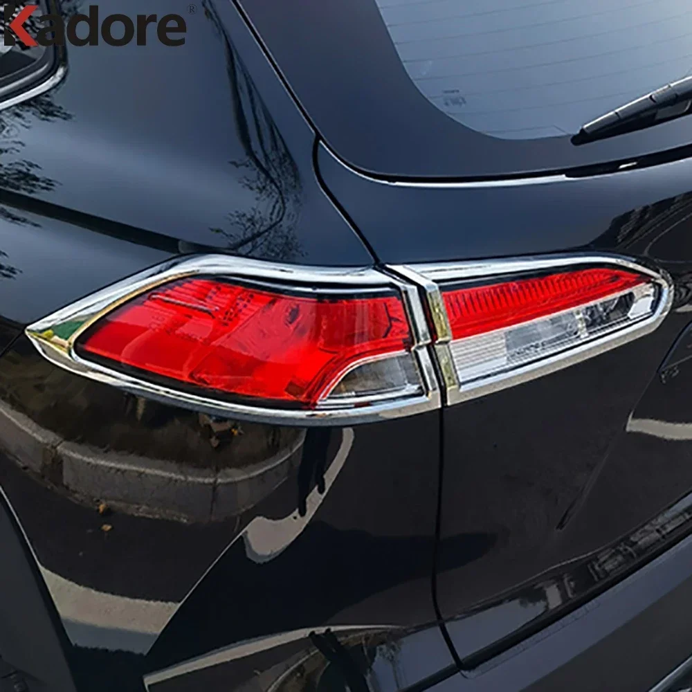 For Toyota Corolla Cross GR 2018-2021 2022 2023 2024 2025 Black Car Rear Tail Light Lamp Cover Trim Taillight Trims Accessories