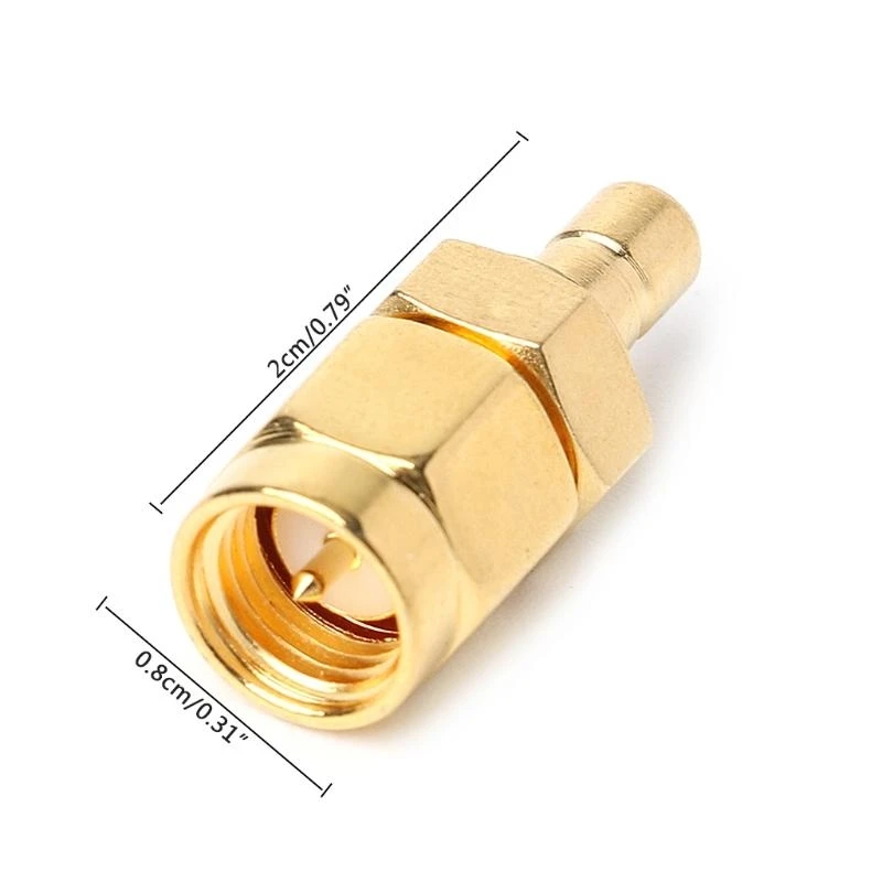 Y2GD 50Ω SMA Male to SMB Male Car DAB Digital Radio Aerial Antenna Connector Adapter