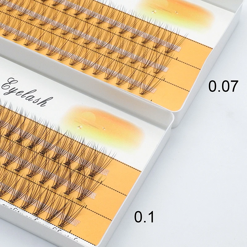 10D Cílios 60 pacotes/caixa Individual Cílios Cluster Natural Eyelash extensão Maquiagem Ferramentas Soft box Lashes atacado