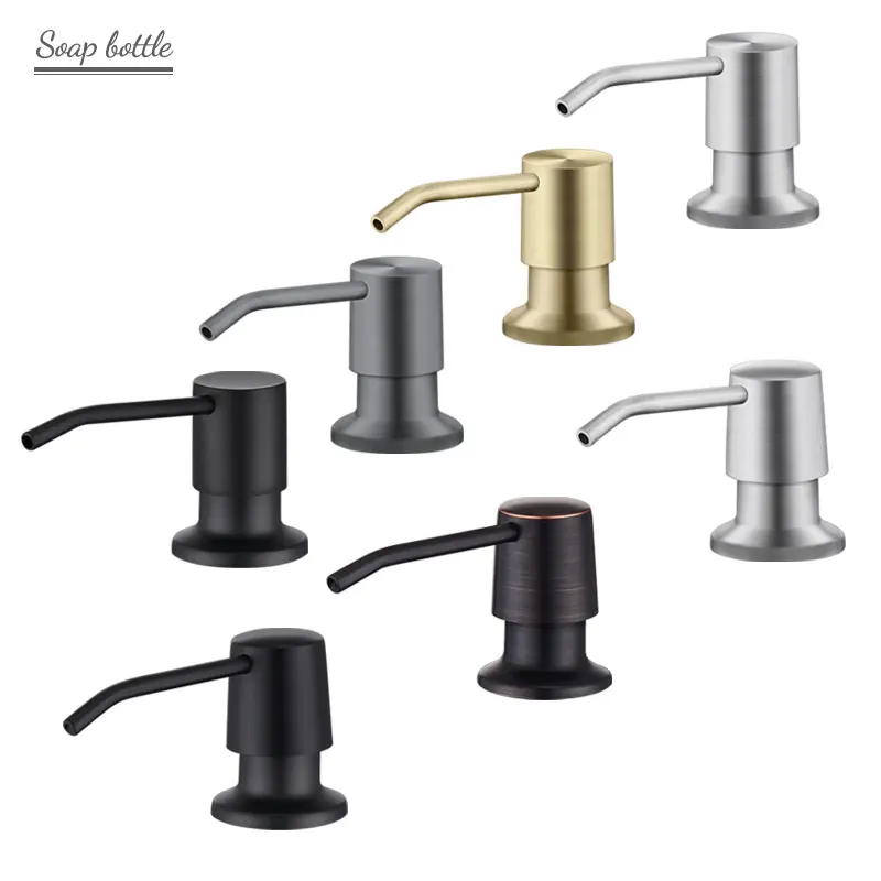 

Soap Dispenser Black Kitchen Sink Counter Liquid Soap Dispenser Bottle kitchen Accessories Built Design Hand In Pumps