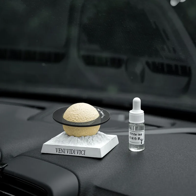

Gypsum Fragrance Creative Light-changing Planet Car Aromatherapy Car Center Console Decoration Home Furnishings Diffuser Stone