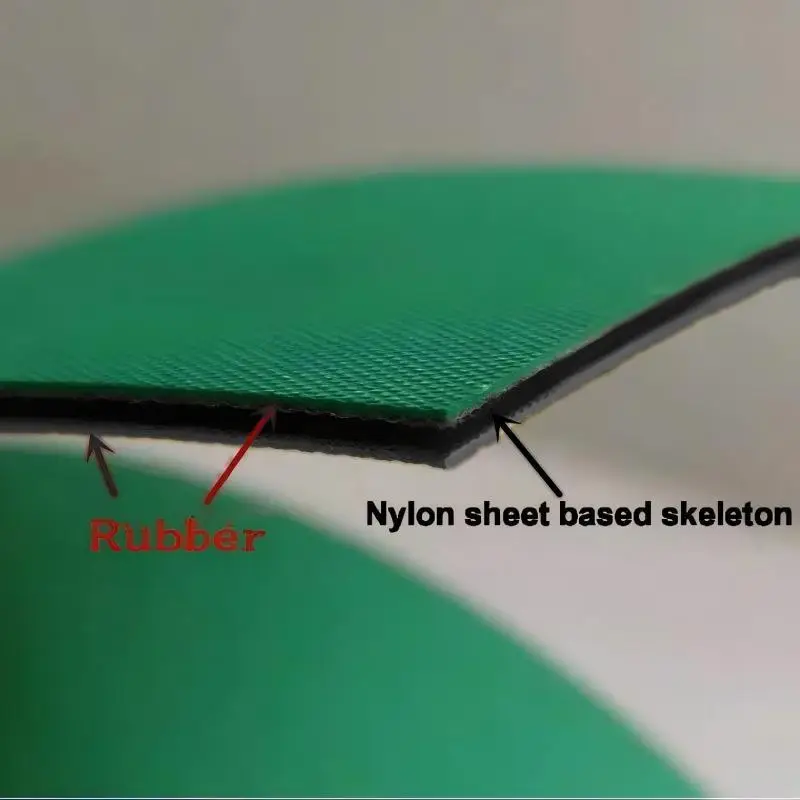 801 Peeler Shovel Leather Machine Belt Green Black Belt Flat Belt Peeling Machine Parts Semi Automatic Strapping Machine Parts