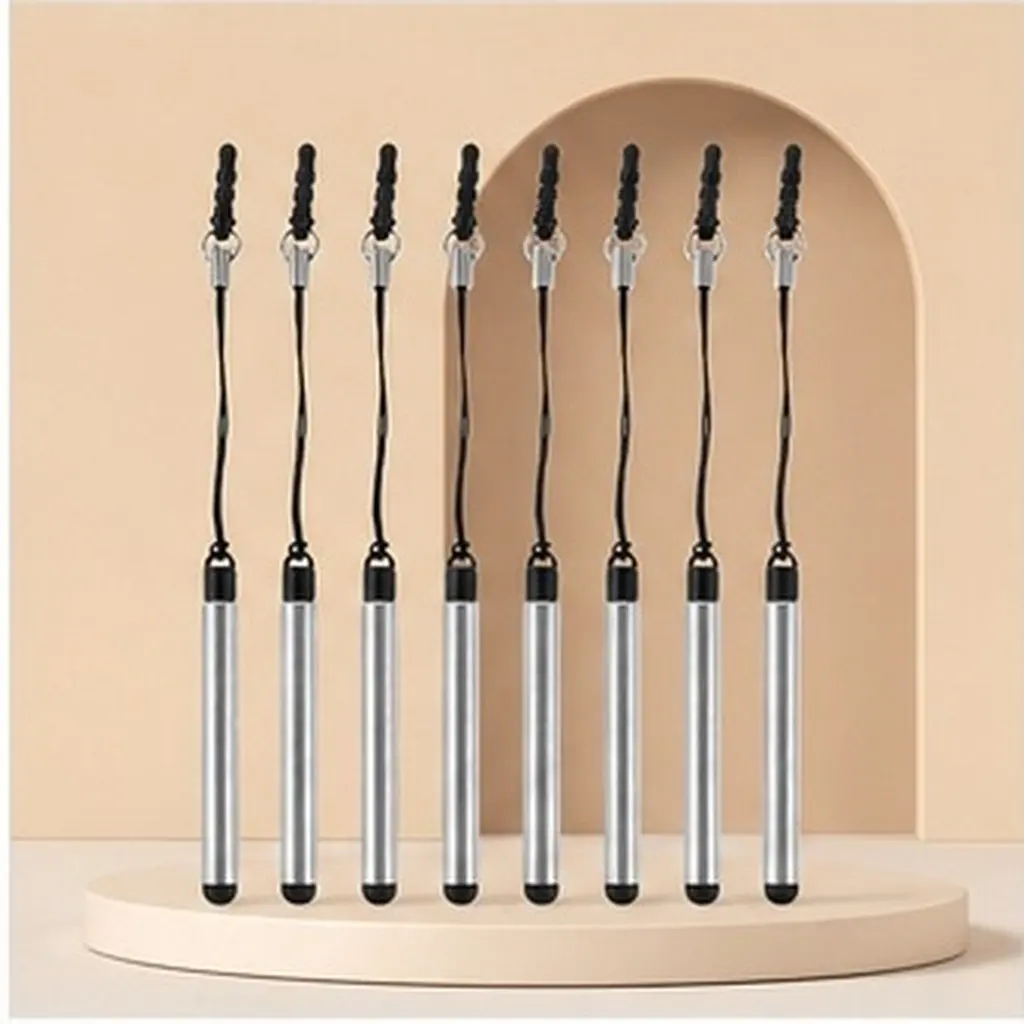 8Pcs Mini Retractable Stylus Pen Portable Capacitive Touchscreen Pen for Phones Tablets Universal Precise Drawing Writing