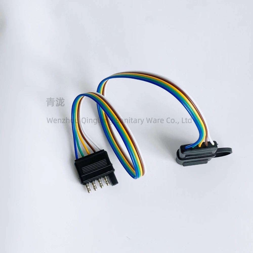 

Trailer Wire Power Cord The 5 Pin Connector Prong Plug Suite Wiring Harness Extension Pvc Light Adapter Kit Towing