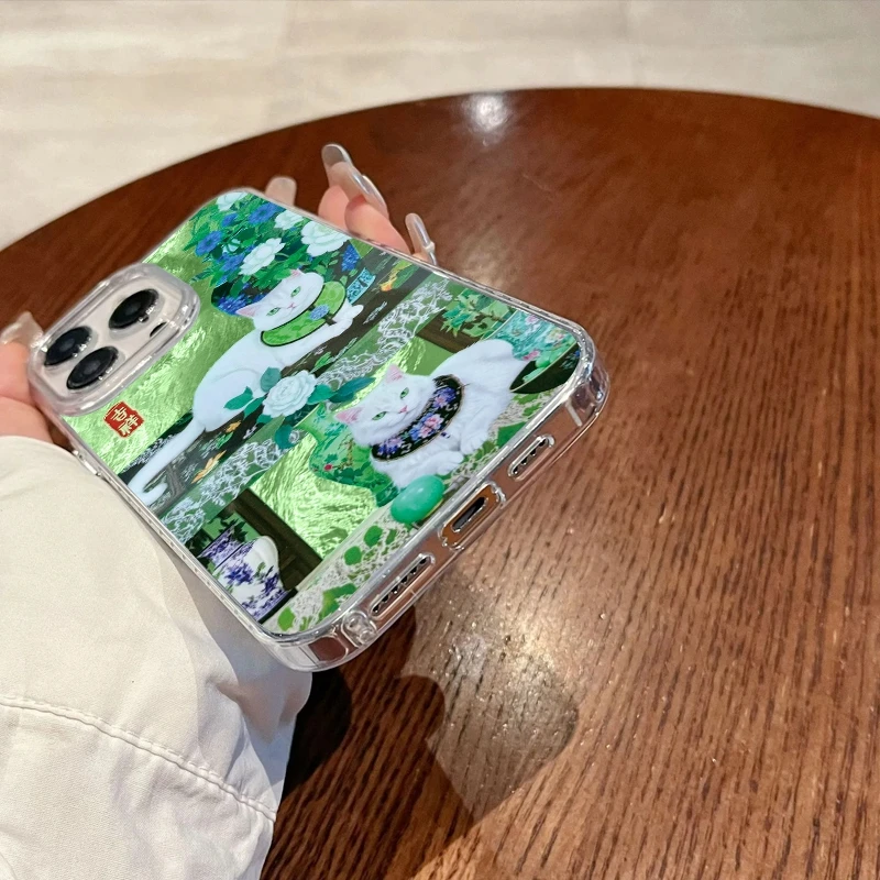 Flower Vase Cat Girls Women Case For Xiaomi Redmi Note 14 Pro 14C 13C 10 9A 9C 13 12 11 10S 9 8 Plus A4 A3 A2 A1 Fundas Cover