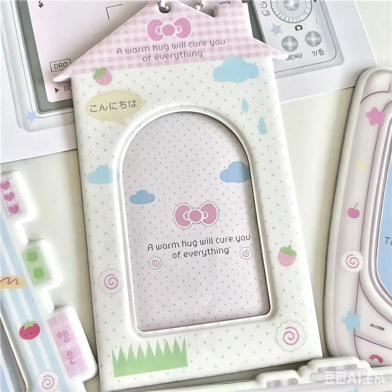 1PC Cartoon Kpop Photocard Holder Camera Mobile Phone Shaped Idol Photocard Binder 3Inch Photo Storage Case Protection Cover view 5