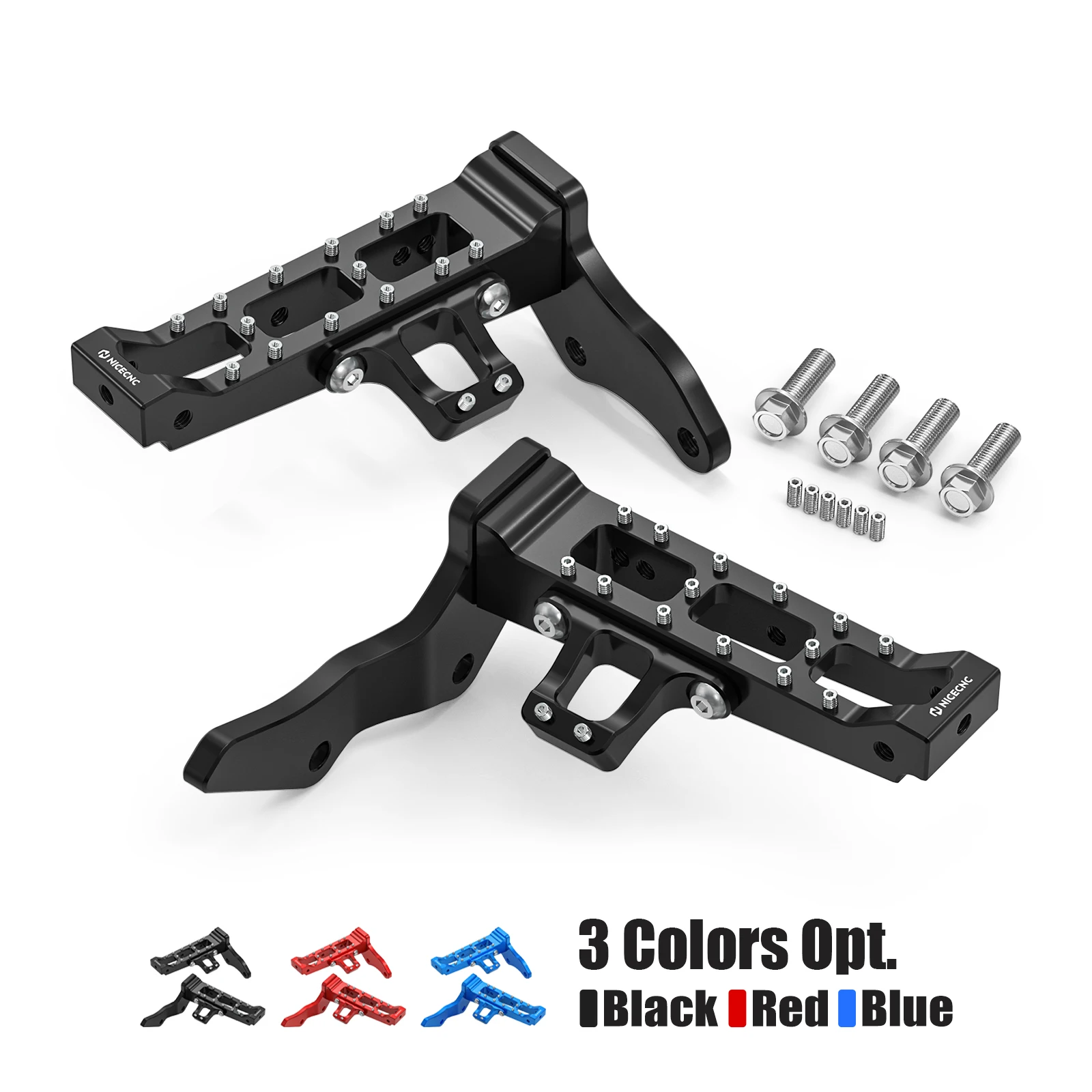 NICECNC Verlängerte, breitere Fußrasten und Kickstarter-Hebel für Yamaha Banshee 350 1987-2006, ersetzt 2GU-15620-01-00, Aluminium – Detail 30