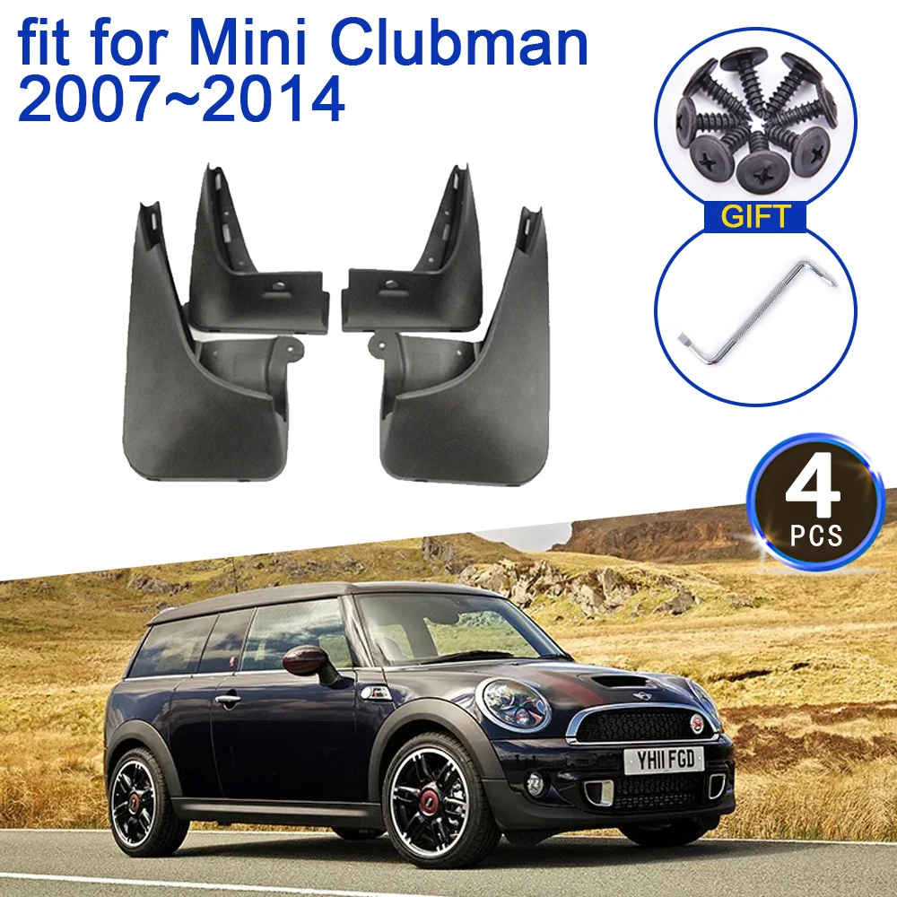 

For BMW MINI Clubman R55 2007~2014 2012 Clubvan Accessorie Mudflap Car Front Wheel Mudguard Splash Auto Front Mud Guard MudFlaps