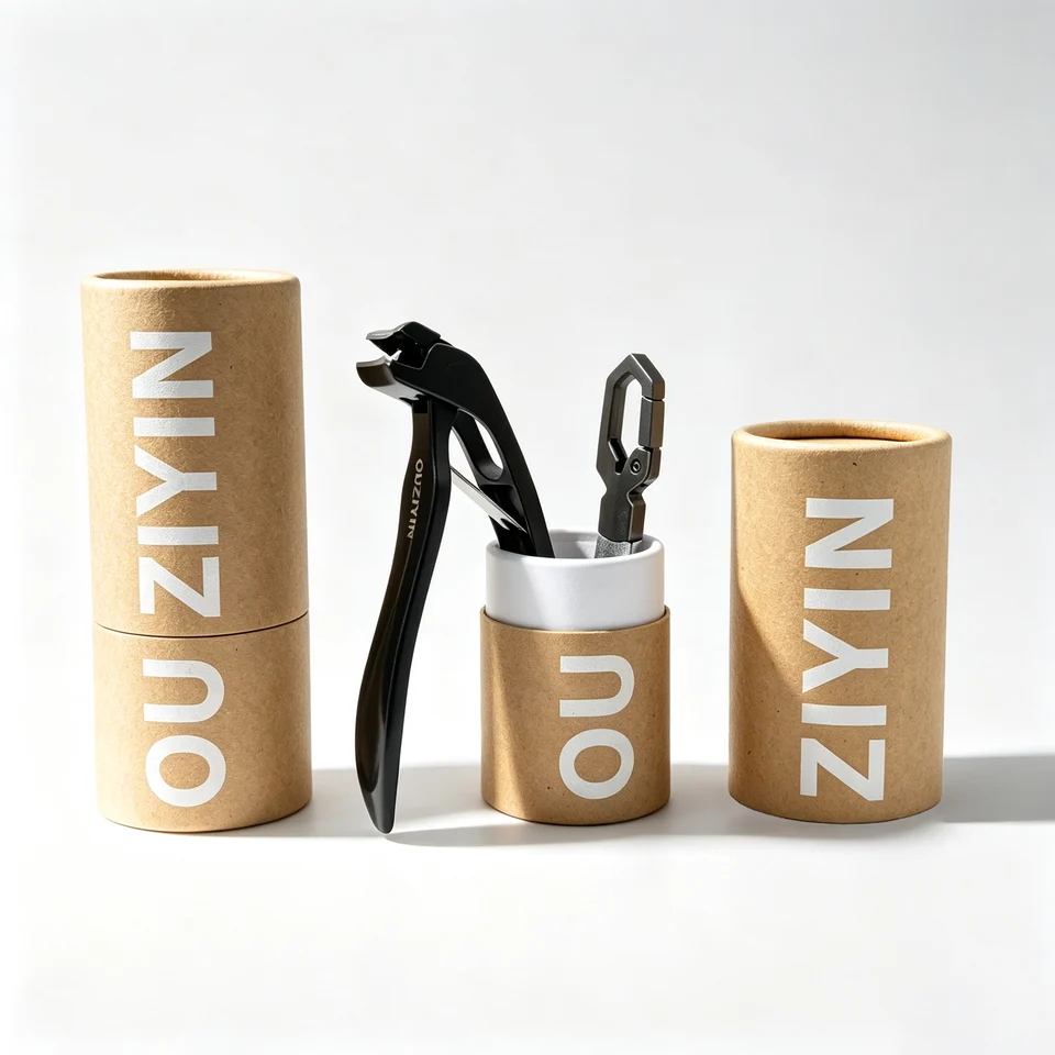 Kit de cortaúñas Ouriner anti-salpicaduras, mandíbula ancha para uñas gruesas, lima de acero inoxidable, tubo portátil, herramienta de manicura 6