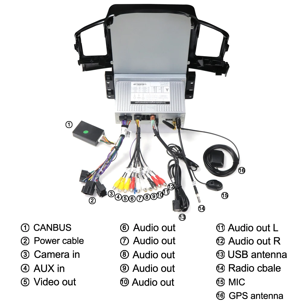 For Chevrolet Captiva 2013-2017 Android Car Radio Auto Multimedia Video Player Navigation GPS Wireless Carplay DVD RDS FM