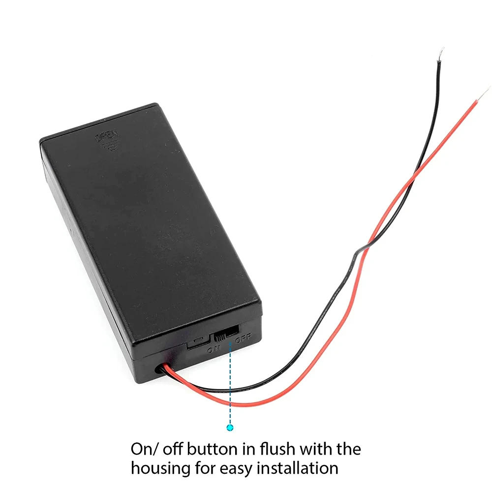 18650 cas de stockage de la batterie 3.7V support de batterie connecteur boîte de rangement pour 2x18650 batteries titulaire avec 2 fentes