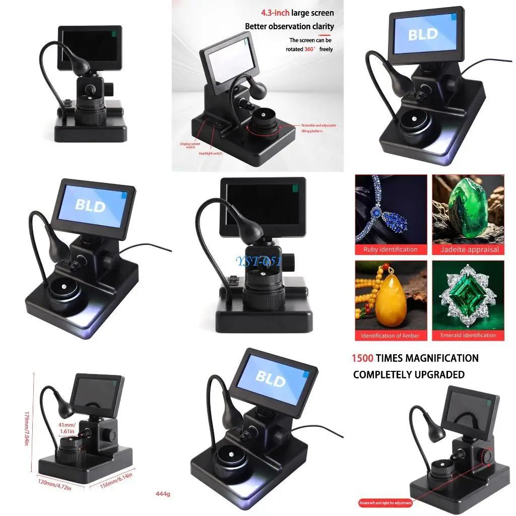 

E15A Gemstones Inscription Viewer Jewelry Testing Device Accurate Measurement Tool