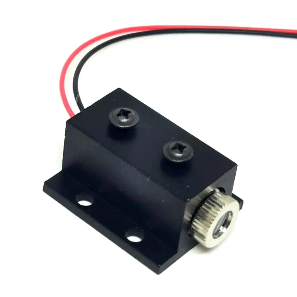 Dot Lijn Kruis Rode Lichten 650nm 200Mw Laser Diode Module 12X30Mm Focusable Punt Hoofd 3V-5V W Heatsink Houder