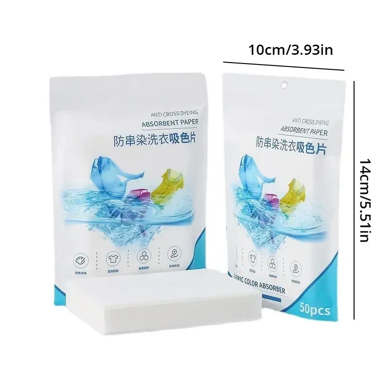 Color-absorbing Paper Laundry Tablets Fabric Color Absorber Anti-Staining Clothes Sheets Anti Cross Dyeing Absorbent Paper