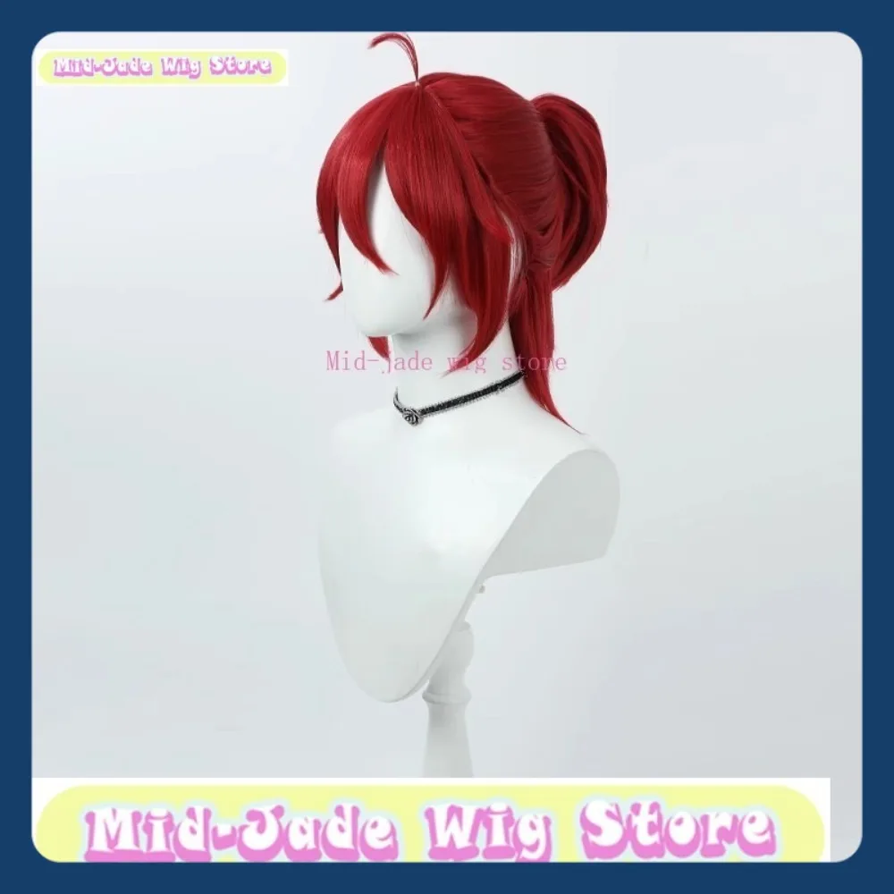Tienda de pelucas de jade medio Honkai: Star Rail Luka, peluca de Cosplay, juego de Anime, accesorios de disfraz de Halloween, pelo sintético