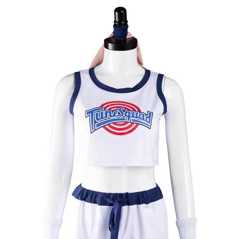 Space Jam Lola Bunny Cosplay Fantasia Costume Disguise Adult Women Girls Reverse Bunny Suit Shirt Shorts Halloween Carnival Suit