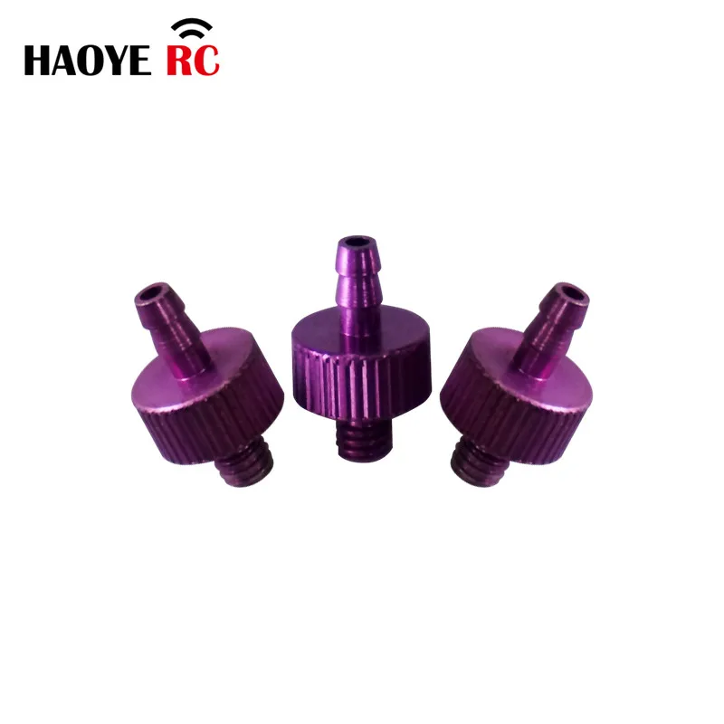 Haoye 2 uds Alu Dot boquilla de Metal conector de tanque de aceite boquillas accesorio de tanque de aceite para Nitro Gas RC barco coche avión Accesorios
