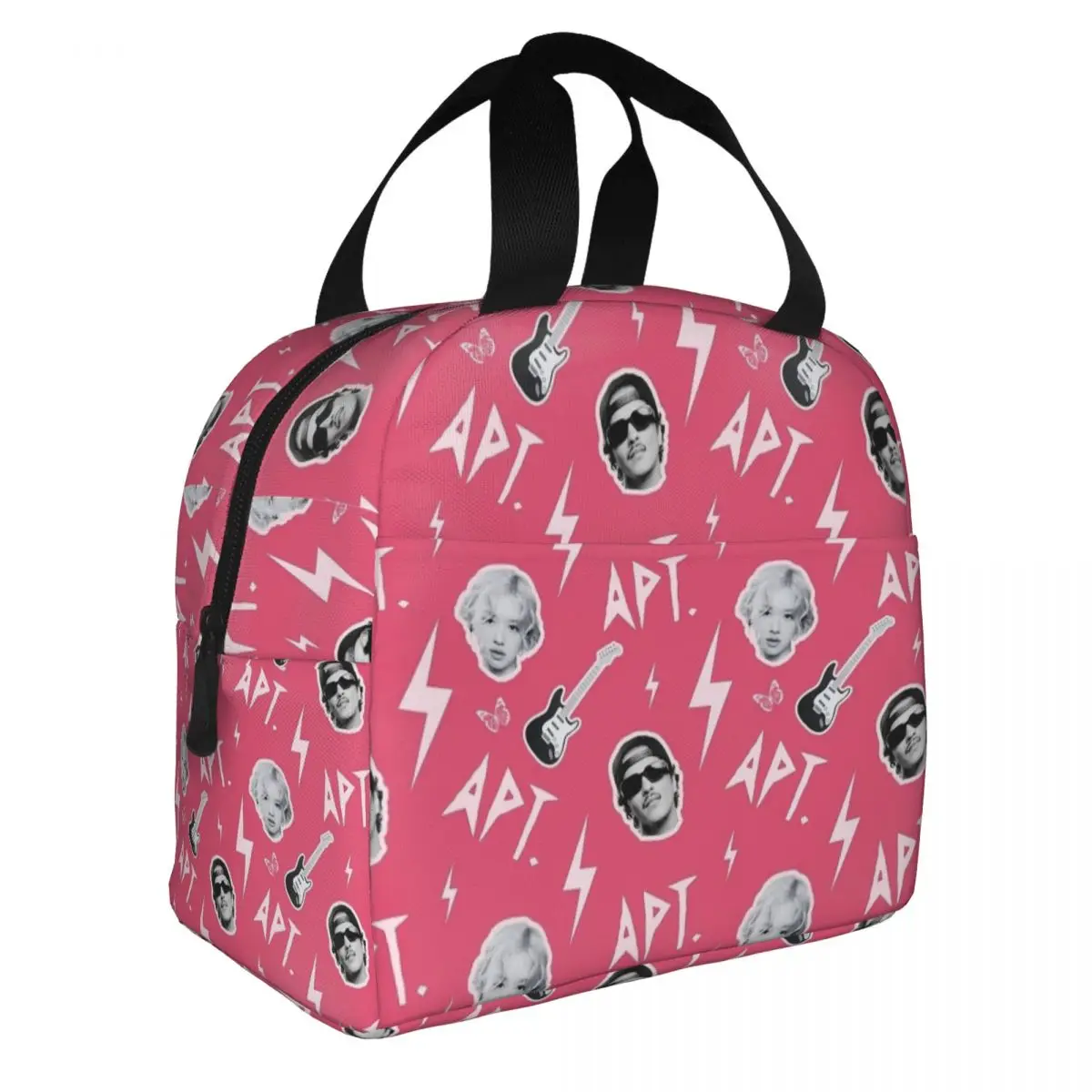 ROSE Bruno Mars APT Apateu Insulated Lunch Bag Leakproof Meal Container Cooler Bag Lunch Box Tote Office Picnic Girl Boy