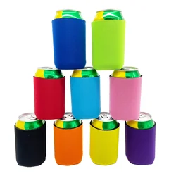 1PC Solid Color Portable Cup Cover Beer Sleeves Camping Can Cup Soda Cover Foam Material Drink Cooler Bottle Outdoor Sleeve