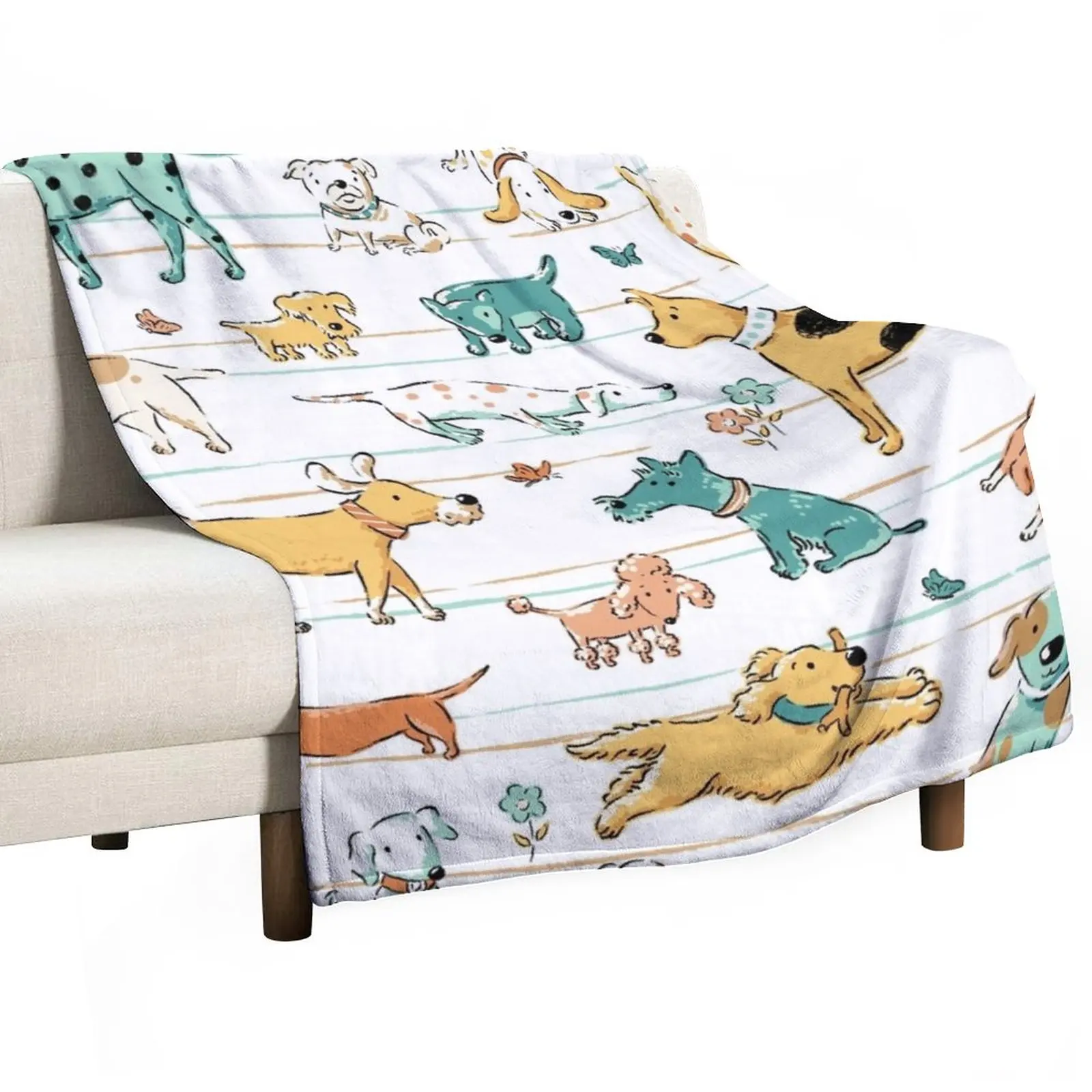 

Dogs Dogs Dogs Throw Blanket Thermal Blanket Camping Blanket