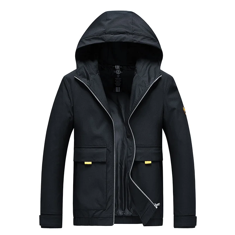 

2024 fall new fashion jacket trend slim-fit hooded men's coat youth casual windproof top