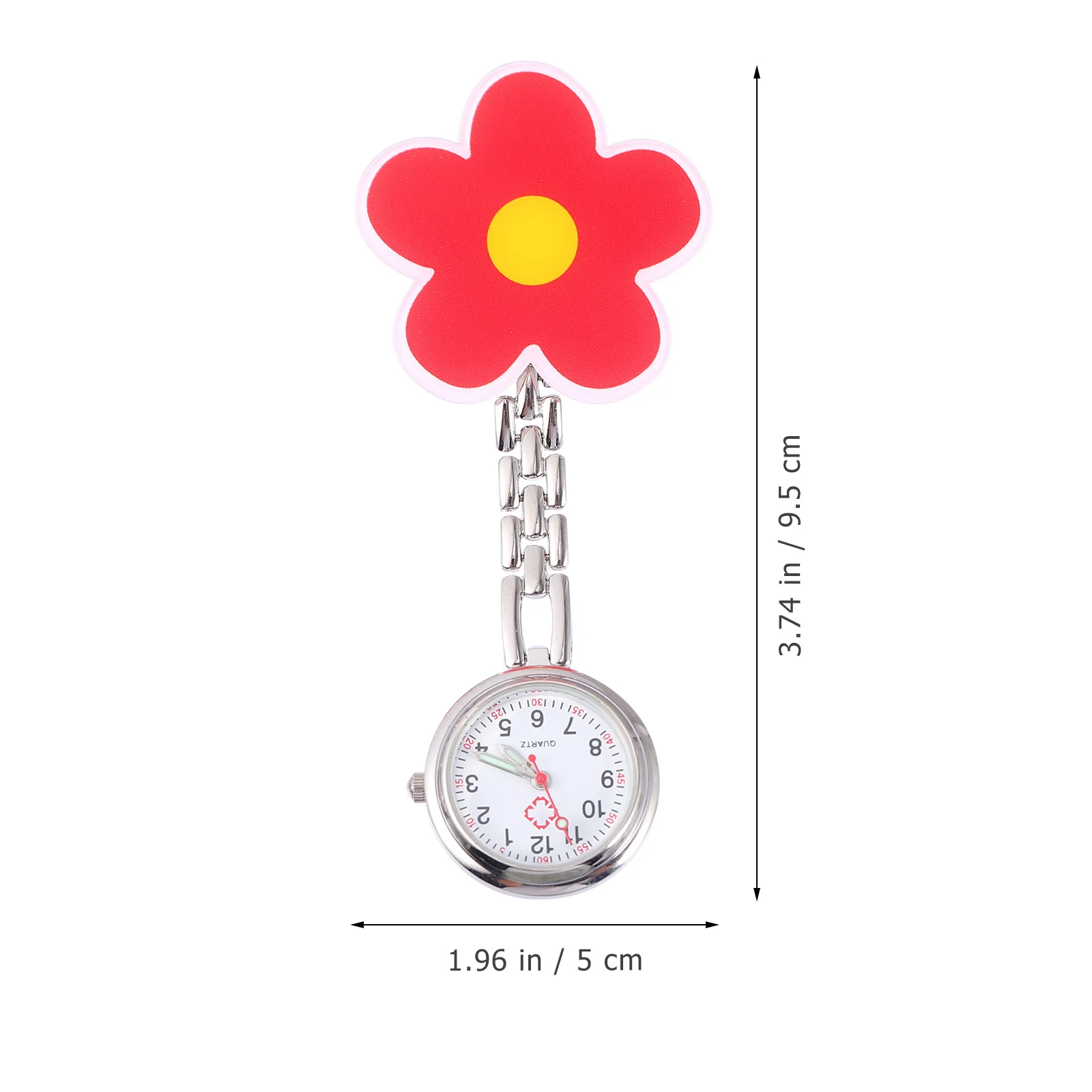 

2 pcs Nurse Clip Electronic Pocket Watch Durable Luminous Dial Easy Retract Accurate Time Classic Design Nursing Use Doctor