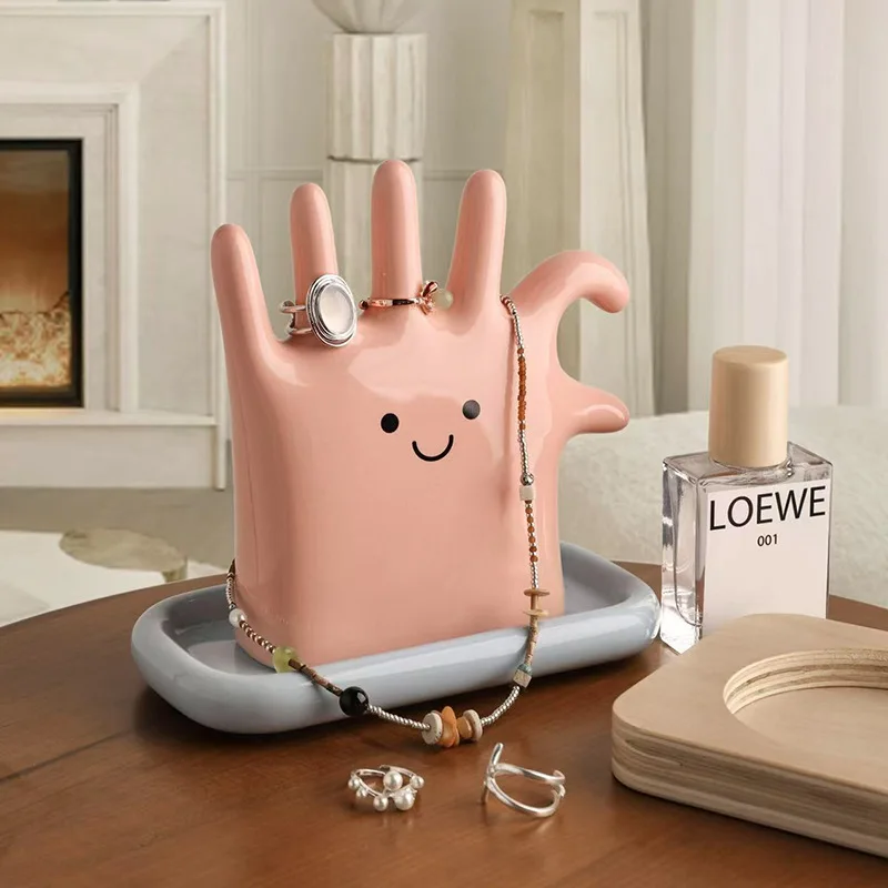 

Элитный изысканный органайзер для украшений в стиле интернет-селебрити, милый дизайн, подарок для девушки/пары на новоселье, Китай