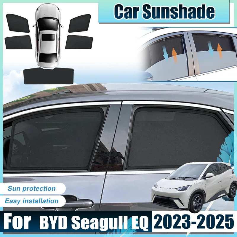 

For BYD Seagull Accessories Dolphin Mini Sur 2023 2024 2025 Car Window SunShades Cover Anti UV Visors Heat light Shield Parasol