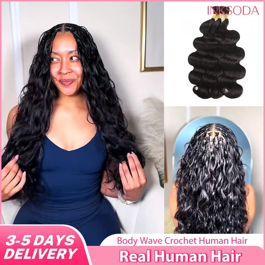 

12A 12-30 Inch 1-5PCS Human Braiding Hair Bulk For Boho Braids Body Wave Spiral Ends Bulk Boho Hair For Braiding Knotless Body Wave Bulk Hair Extension No Weft Natural Black Curly Hair For Women Expansion Weaving Hair Materials