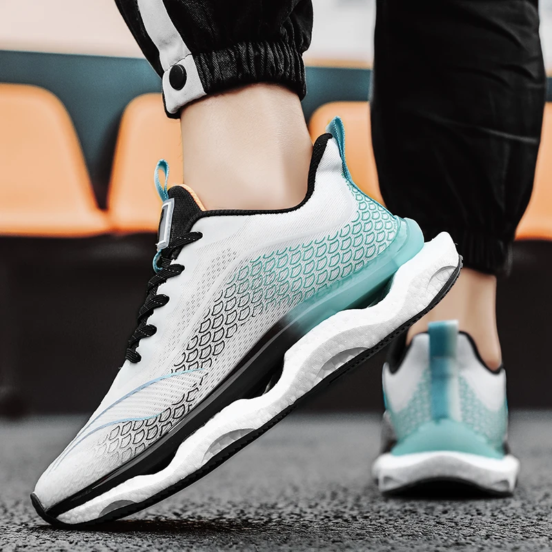 All-match Chunky Running Shoes Men Mesh Sneakers Men Breathable Sports Jogging Shoes Outdoor Travel Walking Shoes Male Footwear