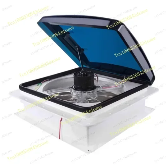 RV with lamp ventilation fan trailer bed car modified small bathroom silent three-speed two-way exhaust fan