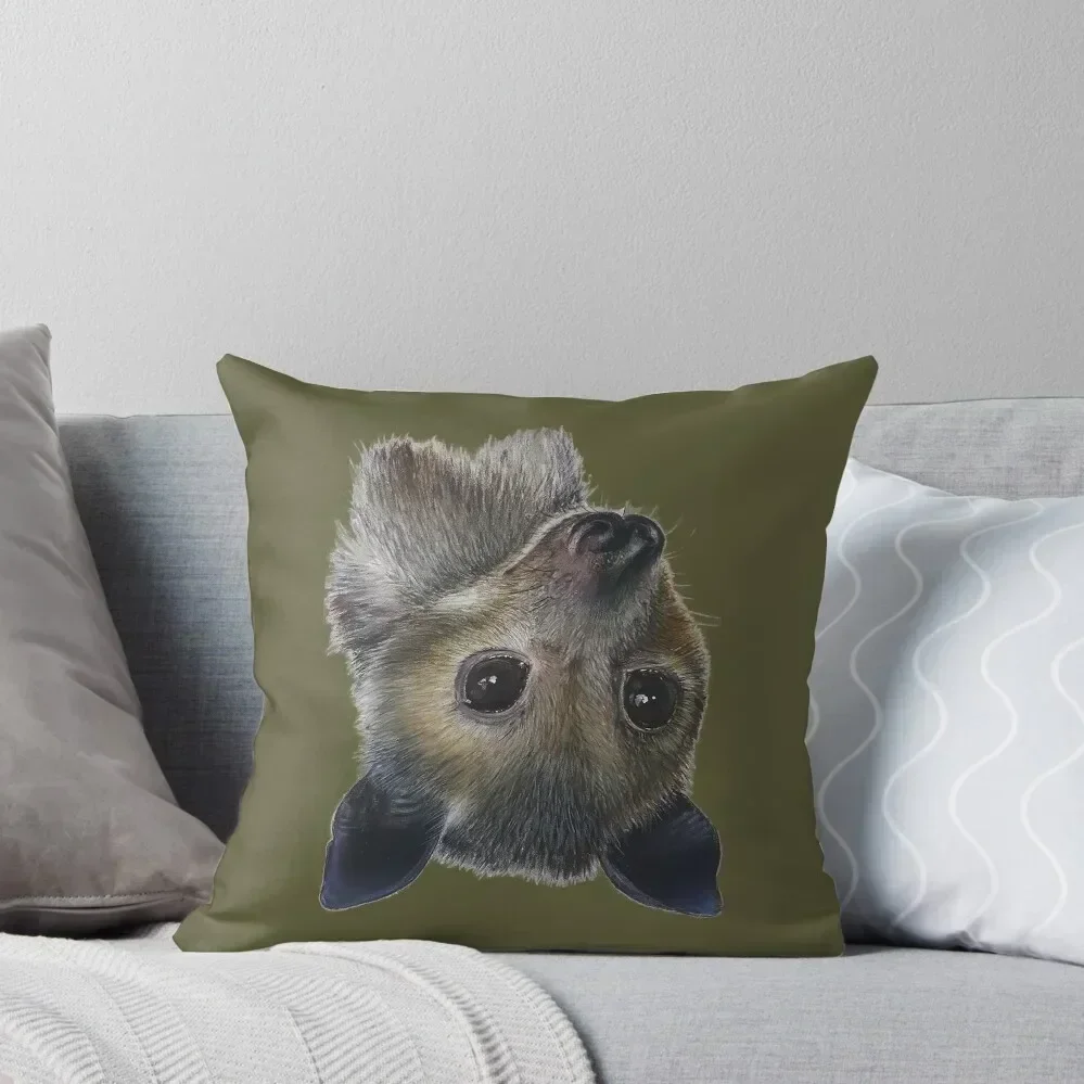 Batzilla- Innocent Eyes by Louise Saunders Throw Pillow Covers For Sofas Sofa Cushions Covers Cushions For Sofa pillow