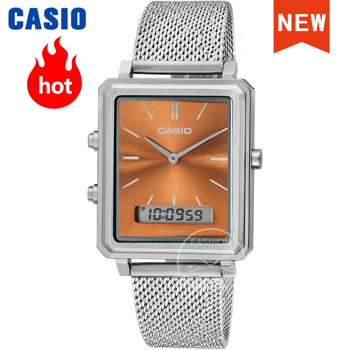 Casio watch top brand luxury set Waterproof Small Square Watch Vintage Niche Quartz Watches relogio masculino MTP-B205M