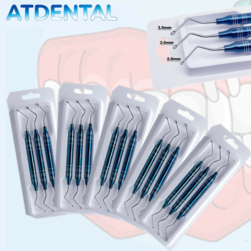 Dental Surgical Bone Powder Spoon Graft Scoop Set Curette Periodontal Cleaning Removal Instrument